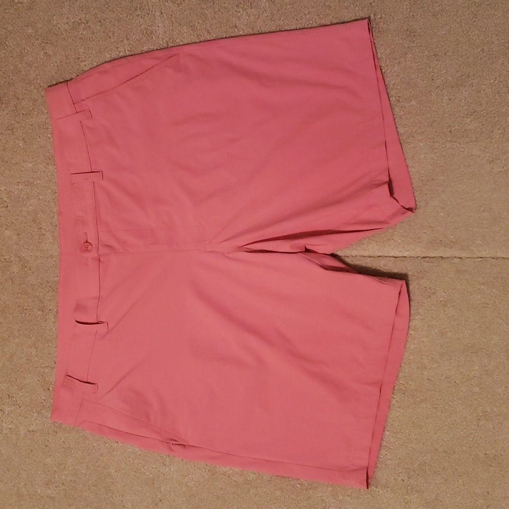 PGA Tour Men's Red Striped Golf Shorts